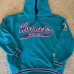 Vintage Teal Hornets Basketball Hoodie